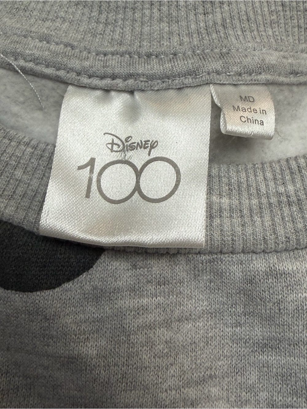 Disney Grey Sweatshirt with Black Graphic Detail - Picture 3 of 7
